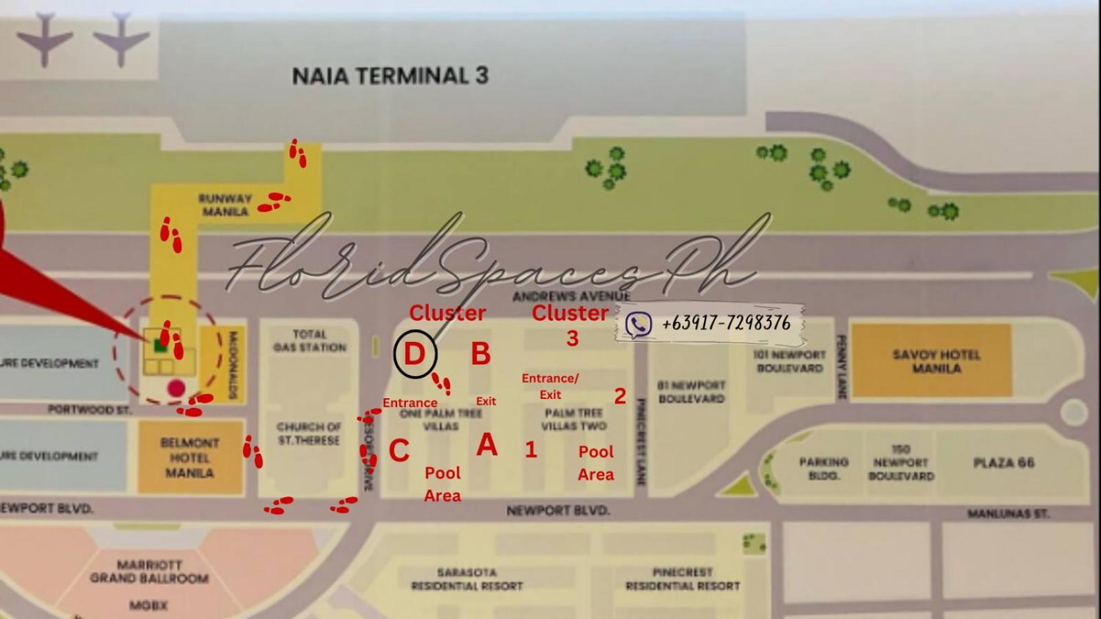 One Palm Tree Villas Condominium - Studio 2Nd Fl With Balcony - Across Terminal 3 Airport Pasay Exteriör bild